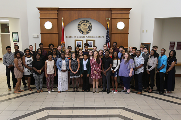 Group photo of the 2018 Summer Youth Employment Program participants. 