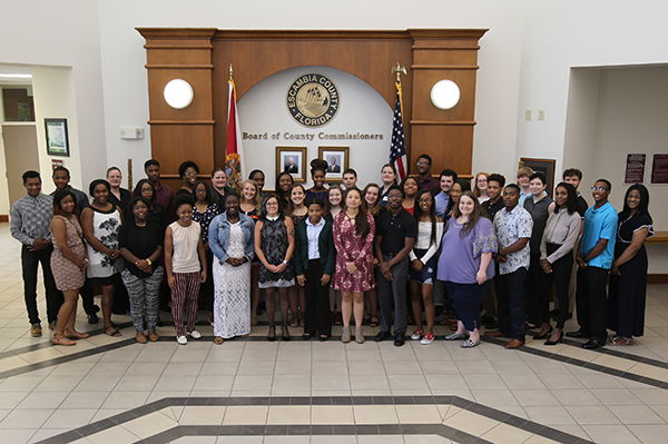 Youth Employment group photo Group photo of the 2018 Summer Youth Employment Program participants.