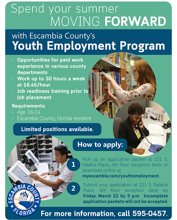 Flyer for the Youth Employment Program