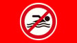 flag no swimming