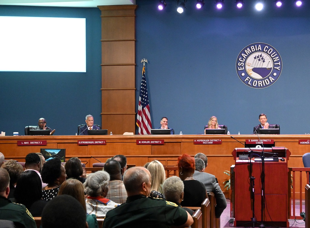 Commissioners during the installation and reorganization meeting