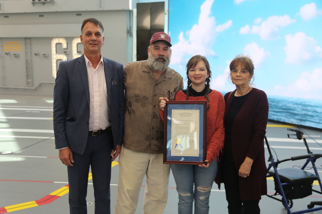 Commissioner Kohler and Sergeant Major Braddock's Family