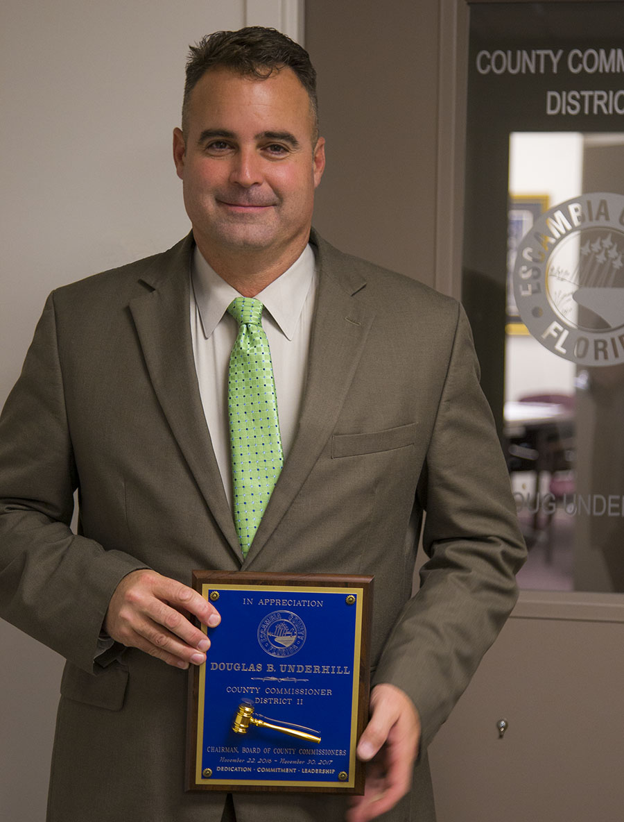 Outgoing Chairman & District 2 Commissioner Doug Underhill