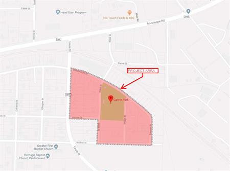 Carver Park Drainage Project Map Carver Park Drainage Project Map