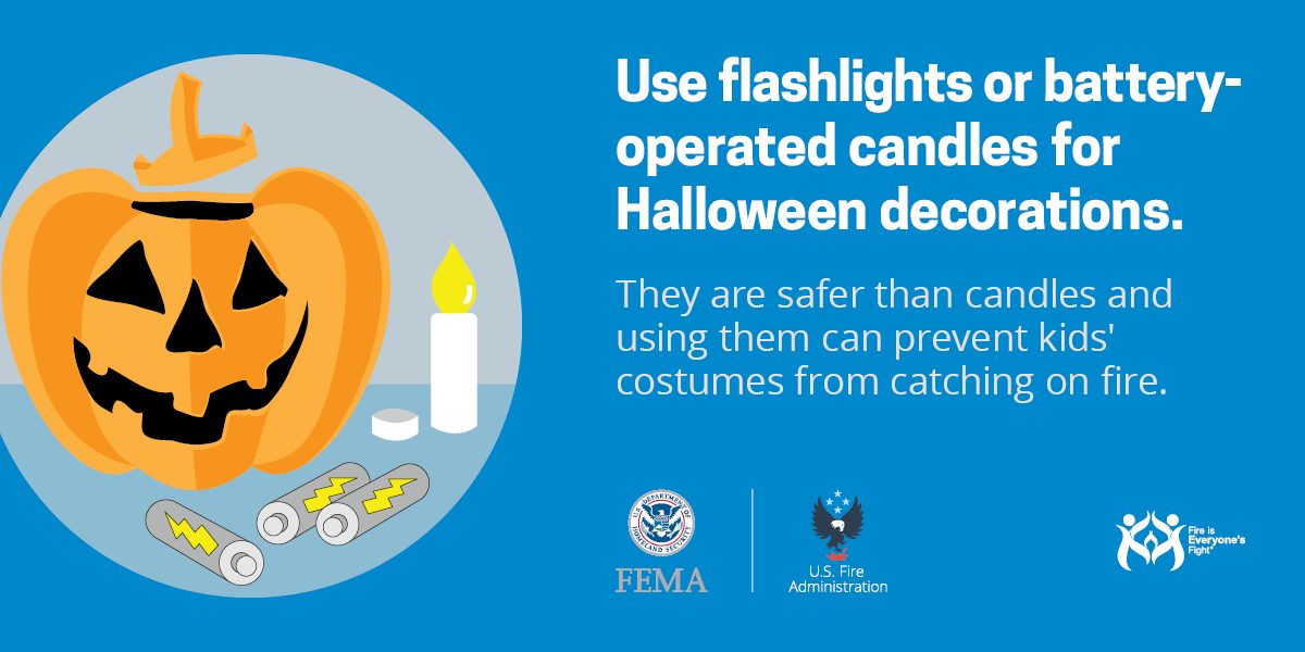 FEMA candle safety picture