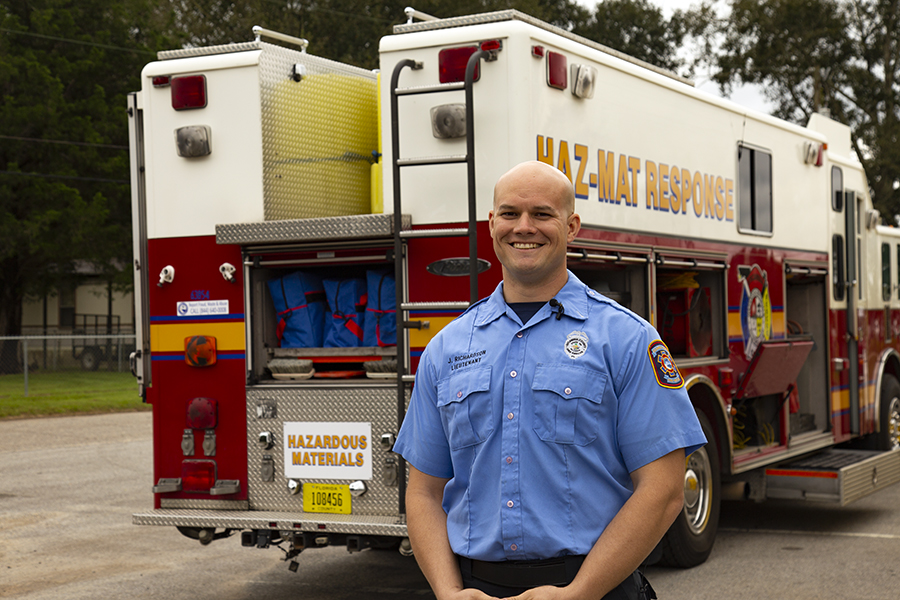 Fire Rescue HAZMAT Leader Lt. Joel Richardson