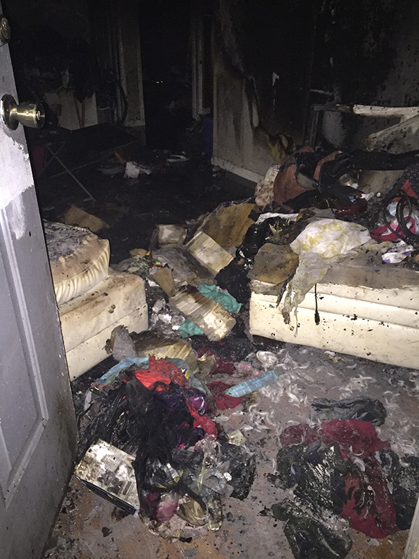Rentz Avenue 2 web Fire damage inside of a home on Rentz Avenue.