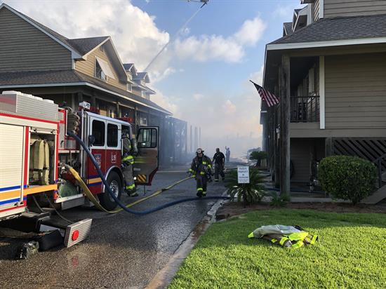 Escambia County Fire Rescue Response to Perdido Key Drive Fire