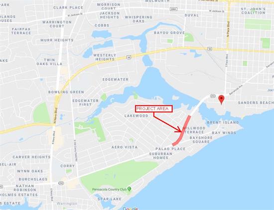 Barrancas Beautification Map Barrancas Beautification Map