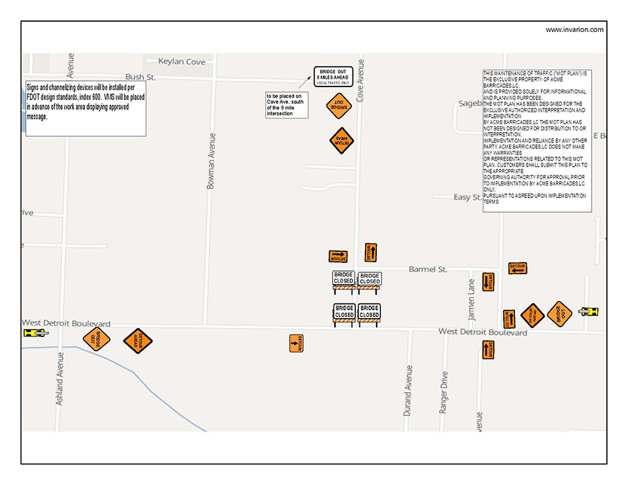 CHAVERS COVE AVENUE DETOUR