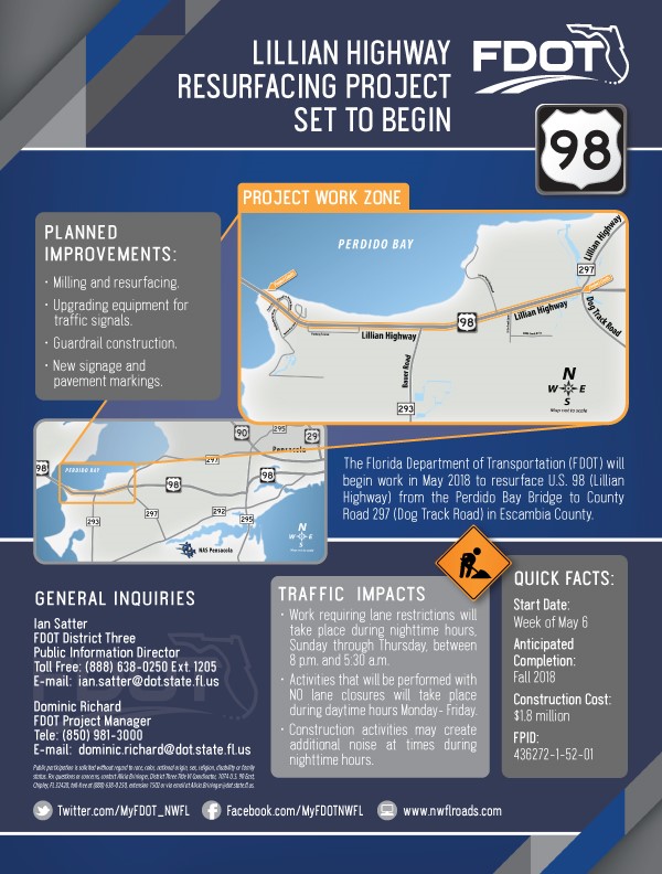 Lillian Highway Resurfacing Project 