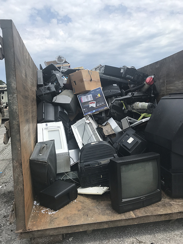 Electronics collected for disposal at the Escambia County Regional Roundup Saturday, May 11