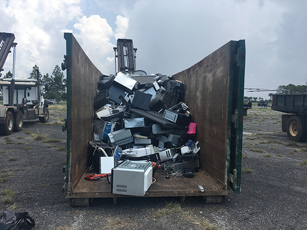 Regional Roundup 98 1 Some of the old electronics that were collected during the Saturday, June 9 Regional Roundup.