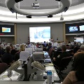 Escambia County Emergency Operations Center Staff are briefed at the EOC  Oct. 6, 2017 in preparation for Tropical Storm Nate. 